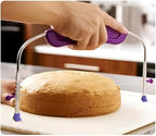 Adjustable Cake Leveler Cutter for Leveling Tops, Suitable for 10 Inch Cake, (purple Cake Leveler)
