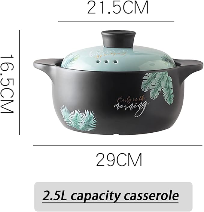 Ceramic Pot Clay Pot For Cooking Casserole Dish, Ceramic Casserole Dish with Lid Clay Pot Round Ceramic Cookware,Ceramic Casserole Dish Japanese Clay Pot Casserole Cooking Clay Pot for Home Res