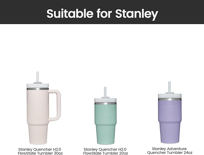 Silicone Boot for Stanley, Cup Bottom Protector Sleeve Accessories for Stanley Quencher H2.0 FlowState Tumbler 20oz/30oz/Stanley Adventure Quencher Tumbler 24oz (Black)