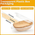 Air Fryer Paper Liners Disposable: 100PCS 6.5IN Square Non-Stick Air Fryer Parchment Paper, Food Grade Baking Sheets for Baking Roasting Microwave