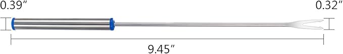 18 Pcs 9.5 Inch Stainless Steel Fondue Forks with Heat Resistant Handle Fondue Sticks for Cheese Pot Chocolate Roast Marshmallows Meat
