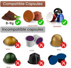 Portable Espresso Maker, 20 Bar Pressure Small Coffee Machine, Rechargeable Battery Operated Mini Coffee Maker for Pods or Grounds, Includes Car Charger, for Hot & Iced Coffee (White)