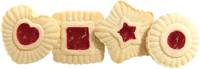 Talisman Designs Plunger Style Thumbprint and Linzer Cookie Cutters, 4 Piece Set