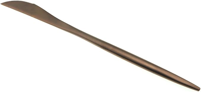 JASHII 18/10 Stainless Steel 5-Piece Matte Rose Gold Flatware Set,Dinner Knife Fork Salad Fork Dessert Spoon, Service for 1, Luxury Silverware Cutlery Utensil Sets