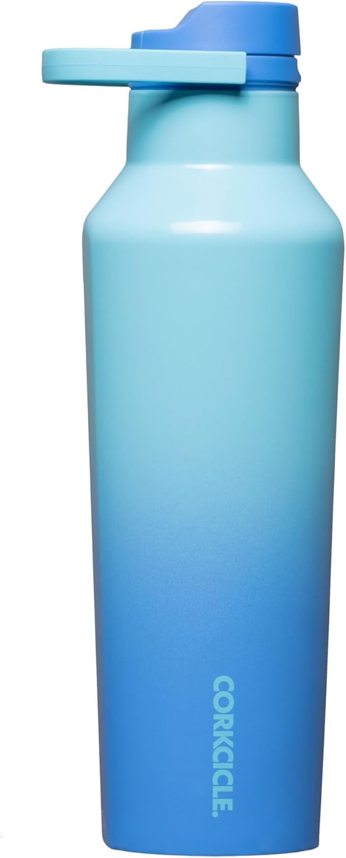 Corkcicle Sport Canteen Insulated Tumbler, Boom Box Blue, 20 oz – Reusable Water Bottle Keeps Beverages Cold for 25 Hours & Hot 12 Hours – Cupholder Friendly Tumbler with Screw-On Cap