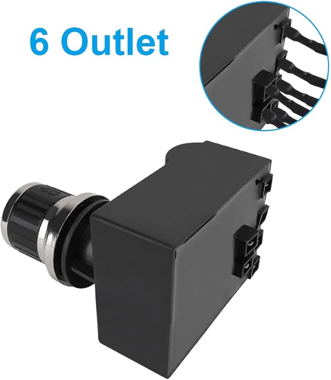 6 Outlets Tact Push Button Grill Ignitor Kit for Home Depot Nexgril 720-0830H, 720-0830D, 720-0888, 720-0888N, Grill Igniter Kit Tact Push Button Spark Igniter with Wire Ignition Kit
