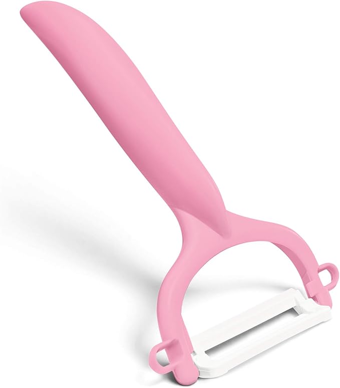 Kyocera Advanced Ceramic Horizontal Y Peeler, Pink