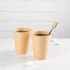 Restaurantware 7 Inch Coffee Stirrers 100 Disposable Coffee Stir Sticks - Square Top Sturdy Natural Bamboo Drink Stirrers Stirrers For Hot and Cold Beverages Break-Resistant