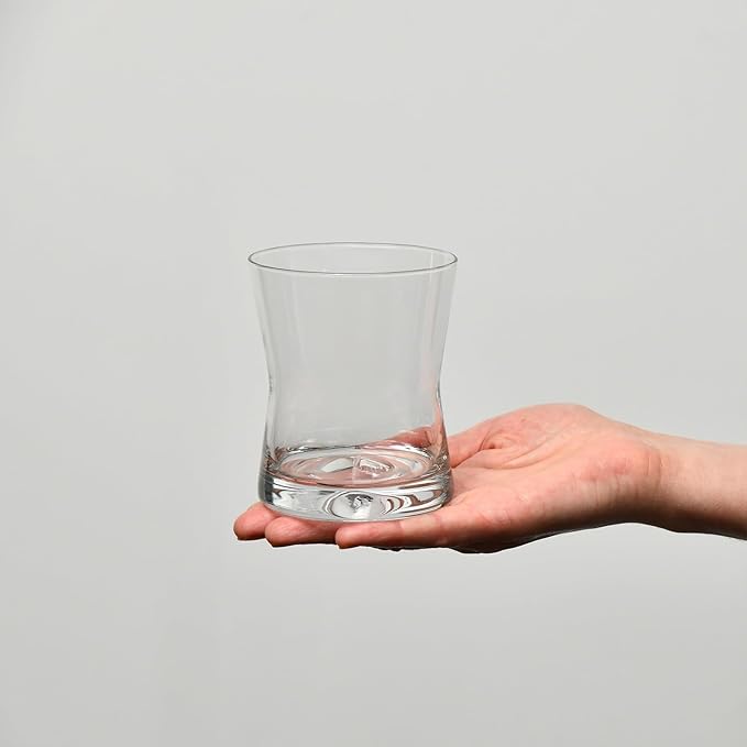 Krosno Whiskey Sour Glasses Old Fashioned Bourbon Cognac Brandy | Set of 6 | 9.8 oz | Cocktails Drinks Water Juice Scotch Irish Liquor Whisky | Made in Europe