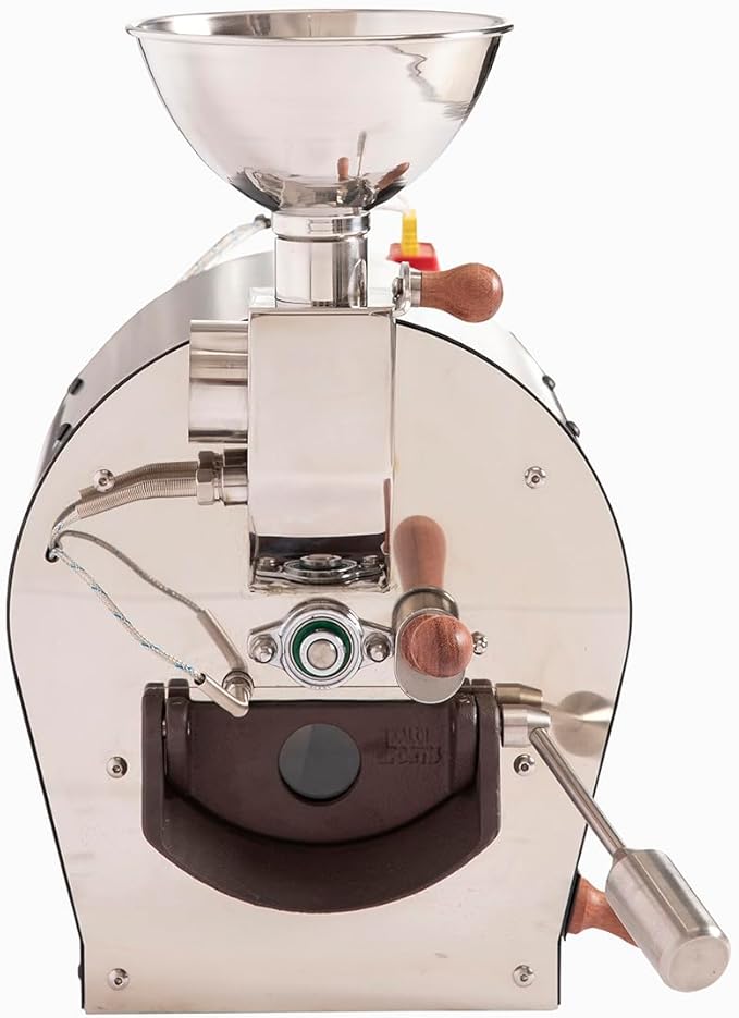 Kaldi Fortis Coffee Roaster with Accessories, 600g Batch, Gas burner is required. (Semi-Convective Type, Dual Data Logger Thermometer)