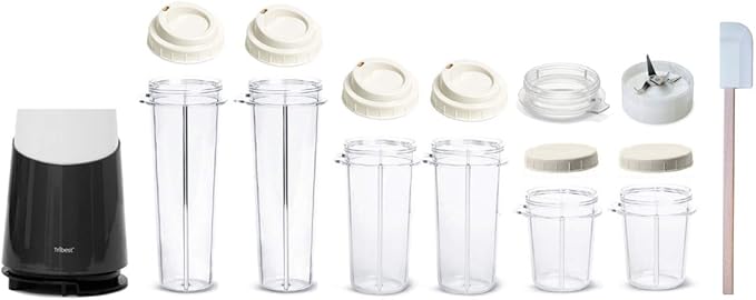 Tribest PB-420GY-A Personal Blender II, Mason Jar Ready Family Pack Blender, Gray