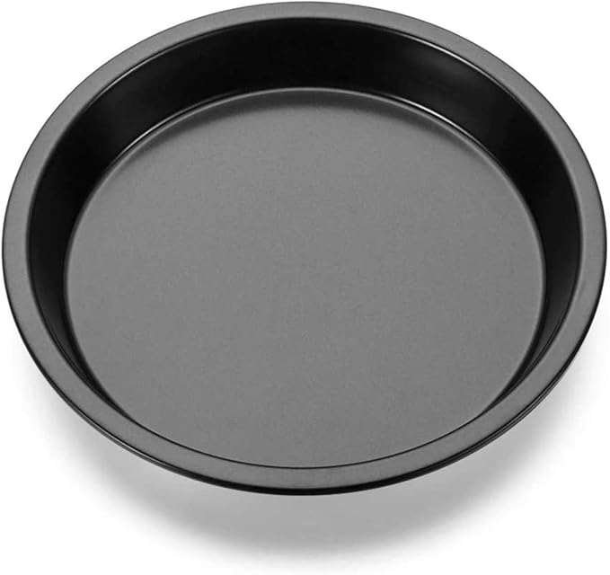 IME Pizza Pan Nonstick Pizzas Tray Sheet Carbon Steel Pie Pan Baking Pans Deep Dish for Home Kitchen Bakeware Bread Cake Handmade 10 Inch