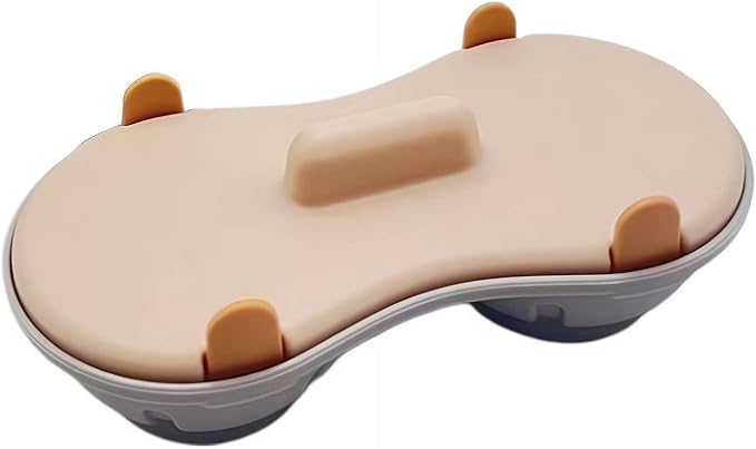 Wmool 2 Cavity Microwave Egg Cooker, Breakfast Double Row Egg Cooker, Poached Egg Cup Kitchen Cooking Gadgets