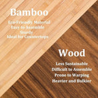 18 Bottle Bamboo Stackable Small Wine Rack for Countertop, No Tools Assembly, Durable, Wine and Liquor Bottle Storage for Small Spaces