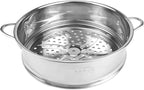 Stainless Steel Steamer Pot 7.8 Inches Round Cooking Rack Food Steamer Basket Insert for Kitchen Dim Sum Dumplings Bun(20cm)