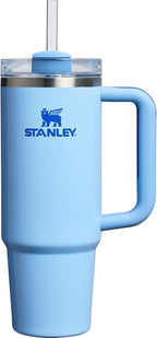 STANLEY Quencher H2.0 Tumbler with Handle and Straw 30 oz | Flowstate 3-Position Lid | Cup Holder Compatible for Travel | Insulated Stainless Steel Cup | BPA-Free | Cornflower Gloss