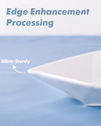 DELLING 13.7 inch Serving Platter, Geometric Serving Plates, White Porcelain Platters for Serving Food, Serving Trays for Party, Entertaining, Appetizer, Fruit, Salad, Oven Safe Dinnerware Set of 3