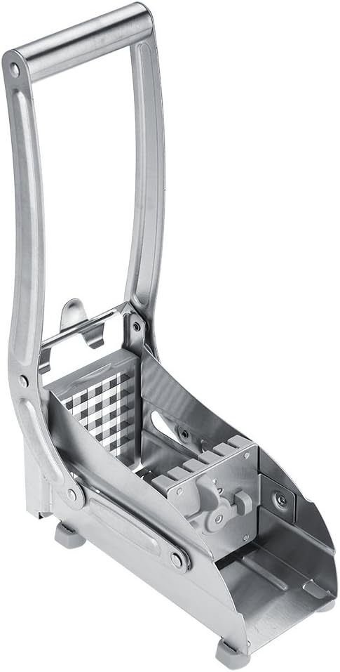 Fdit Stainless Steel Potato Cutter French Fry Cutter Veg Slicer Potato Chipper Home Kitchen Tool for Vegetable Fruit