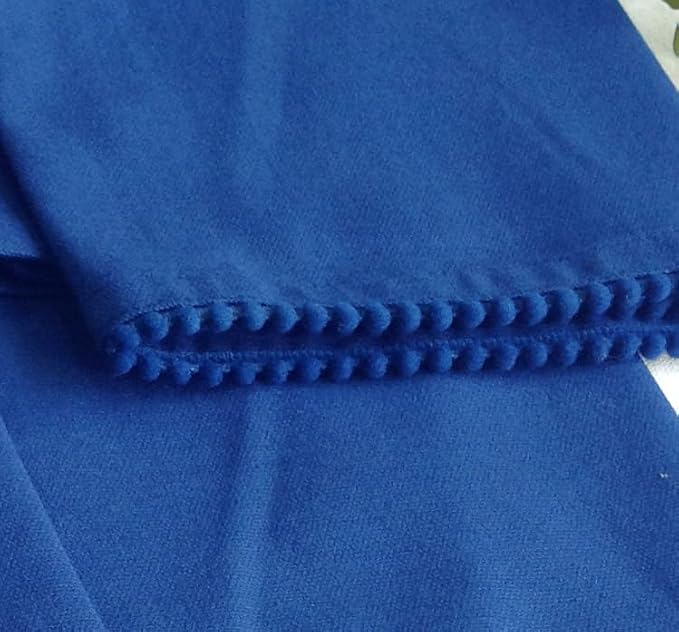 Kitchen Towels 100% Cotton Solid Kitchen Dish Cloths Hand Towel Reusuable Dish Towel for Cleaning & Drying Tea Towels Set with Hanging Loop - 18"x28" -Blue, Pack of 6