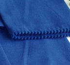 Kitchen Towels 100% Cotton Solid Kitchen Dish Cloths Hand Towel Reusuable Dish Towel for Cleaning & Drying Tea Towels Set with Hanging Loop - 18"x28" -Blue, Pack of 6