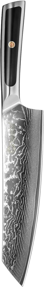 Sunnecko Gyuto Chef Knife 8 Inch, Damascus Kitchen Knife Japanese Chefs Knife Vg10 High Carbon Stainless Steel Kiritsuke Knife