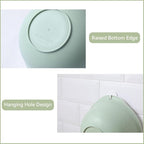 Colander Bowl Set of 2, Nesting Large Capacity Plastic Food Strainer for Pasta, Vegetables and Fruits Washing Draining Basket, Space Saving, BPA Free