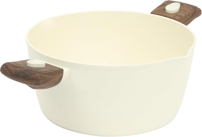 Oster SmartHandle Advance 18-Piece Ceramic Nonstick Cookware Set – Matte Linen Finish, Induction, Detachable Handles, Oven & Dishwasher Safe Pots Pans, w/Utensils & Pan Protectors