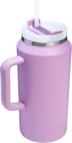 STANLEY Quencher H2.0 Tumbler with Handle & Straw 64 oz | Flowstate 3-Position Lid | Large Capacity for Travel & Sports | Insulated Stainless Steel Cup | BPA-Free | Lilac