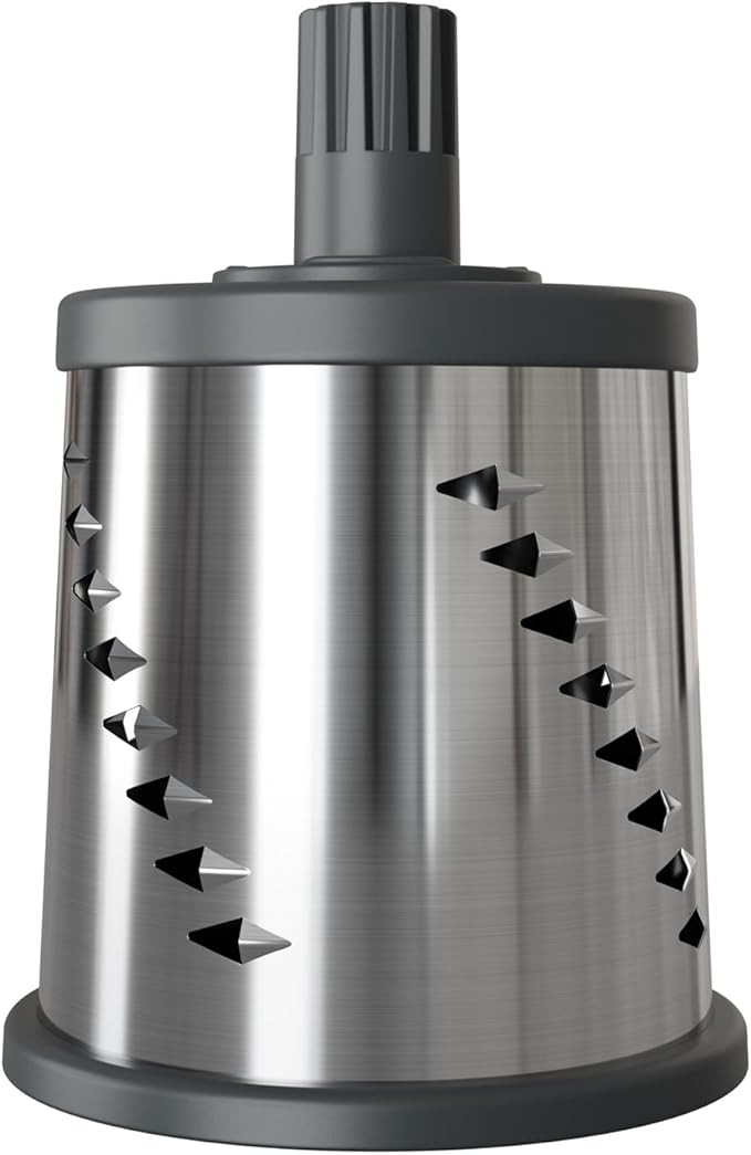 Zyliss E900060 Julienne Drum Grater, Stainless Steel, Slice Fruit and Vegetables Julienne Style, for Use with Zyliss Rotary Cheese Grater, 5 Year Guarantee
