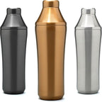 Elevated Craft Hybrid Cocktail Shaker - Premium Vacuum Insulated Stainless Steel Copper Cocktail Shaker - Innovative Measuring System - Martini Shaker for the Home Bartender - 28oz Total Volume