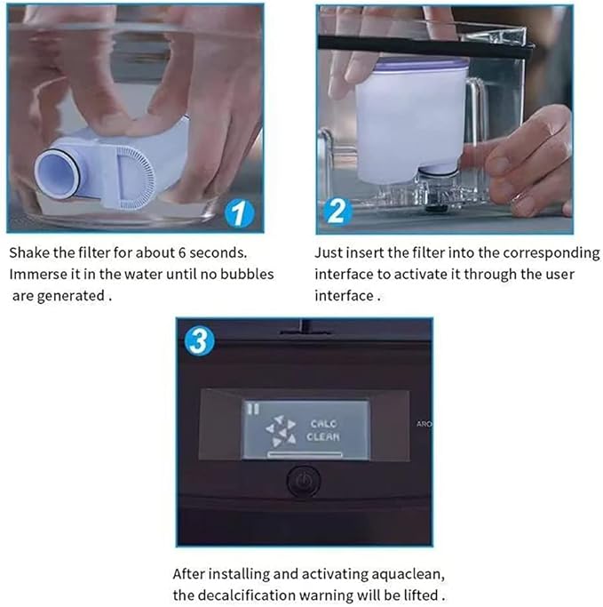 4 Pack Coffee Machines Filter Compatible with Philips Saeco AquaClean CA6903, Aqua Clean Water Filter for Fully Automatic Dedicated Anti-Lime Scale