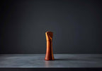 nambe Gourmet Collection Contour Pepper Mill | 9.5-Inch | Made with Acacia Wood and Ceramic Mechanism | Refillable Salt Mill Shakers | Designed by Lou Henry