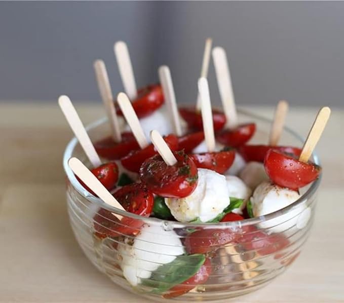 Gmark 5.5" Premium Wood Stirrer 2.3mm Thick Individual Wrapped 200 pc - Wood Coffee Stir Sticks for Tea Beverage, Corn Dog Stick Craft Stick 200/Bag GM1115D