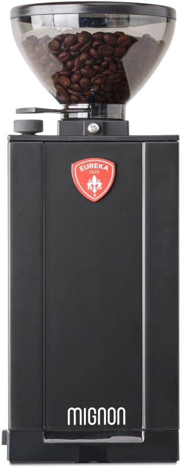 Eureka Mignon Filtro Brew Coffee Grinder | Stepless | On-Demand Grinding | Drip | Pour Over | Black