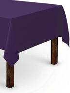 Gee Di Moda Rectangle Tablecloth - 60 x 84 Inch Purple Table Cloth for 5 Foot Rectangle Table - Heavy Duty Washable Fabric - for 5 Ft Buffet Table, Holiday Party, Dinner, Wedding & Baby Shower