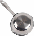 Butter Warmer Pot Small Butter Warmer Measuring Pot with Long Handle, All in One Flat Induction Bottom Mini Butter Hot Pot Milk Pot Small Saucepan Sturdy Stainless Steel (150ML)