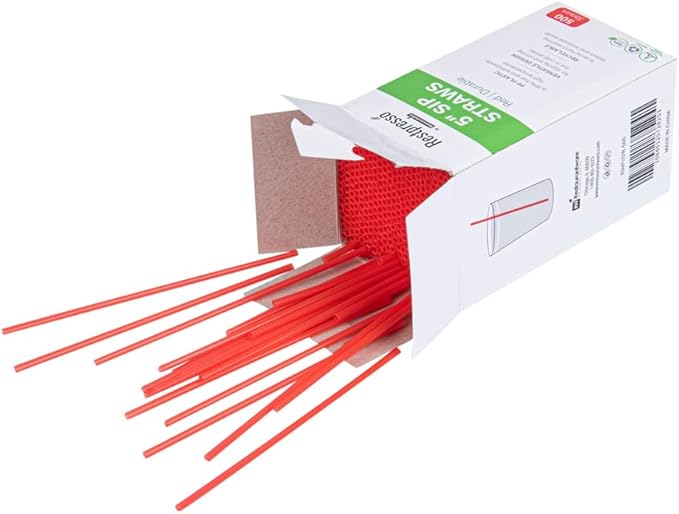 Restaurantware Restpresso 5 Inch Cocktail Stirrers 5000 Disposable Coffee Stirring Rods - Premium Odorless Red Plastic Stirrers For Coffee For Hot And Cold Drinks For Bars Or Offices