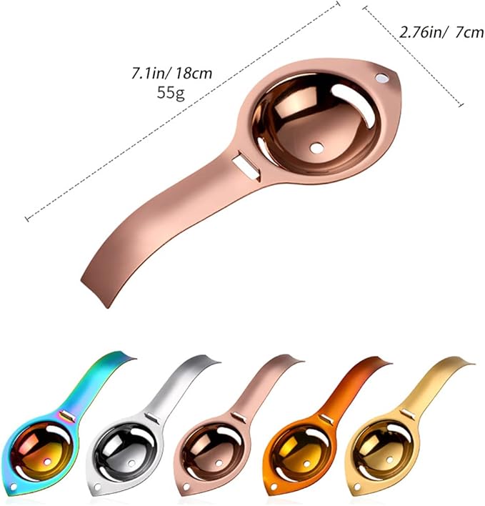 Egg Separators, Egg Yolk White Separator Filter, Egg Extractor, Kitchen Gadget, Silver