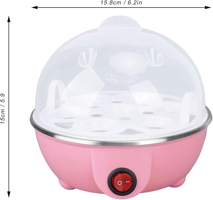 Rapid Egg Cooker, Electric Egg Cooker with Auto Shut Off, Soft Boiled Eggs, Poacher, Omelet Maker, Anti Dry Burning Egg Poacher with Heating Plate for Hard Boiled Eggs ()