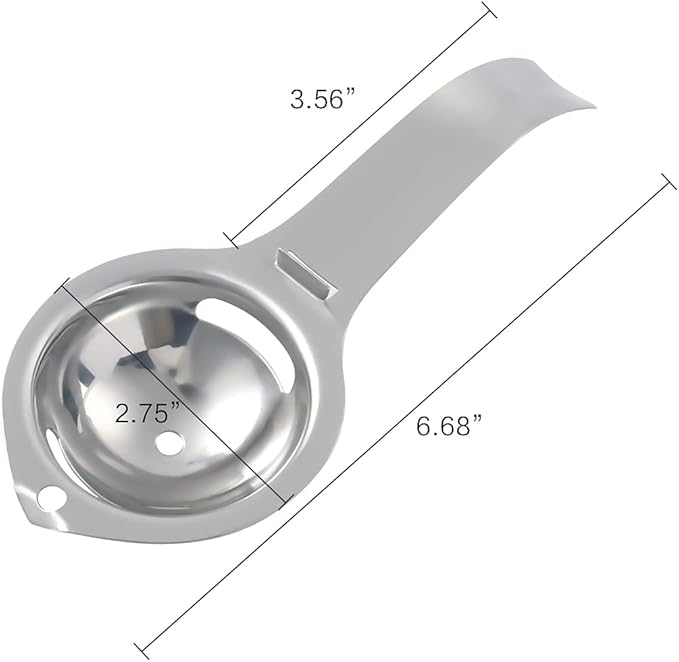 2 Pieces Egg separator, egg white and yolk separator, stainless steel, health and safety, separator, kitchen gadgets
