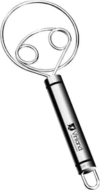 Danish Dough Whisk, Flavor Bread Hand Blender, Food Grade Stainless Steel Coil Whisk, Bread Maker Tools for Kitchen Baking and Cooking