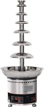 Chocolate Fountain 110V Electric 6-Tiers Digital Chocolate Fountain Melting Machine Heating Fondue Fountain
