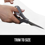 GORILLA GRIP Slip Resistant Drawer and Shelf Liner 2 Pack, Non Adhesive Water Resistant, Easy Clean and Trim, Smooth Surface Liners for Kitchen Cabinet, Shelves, Drawers Pantry, 17.5 IN x 20 FT, White