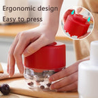 Cherry Pitter Portable Cherry Core Remover with 7 Individual Holes，Easy to Use，Multi-Function Cherries Stoner Seed Remover Tool for Making Cherry Jam