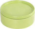 Mini Casserole Dish 23 Ounce French White Ceramic Bakeware Set with Lids, Chip and Crack Resistant Stoneware Baking Dish, Microwave, Dishwasher, Oven, Freezer and Fridge Safe (Green 7.1