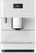 Miele CM 6160 MilkPerfection Automatic Coffee Machine - OneTouch for Two, AromaticSystem, 4 individual profiles, DoubleShot, WiFi-compatible, LED lighting, easy cleaning, in Lotus White