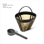 Beautiful 12-Cup Programmable Coffee Maker with Touch Activated Display, Auto Brew Timer, Reusable Filter, Large Glass Carafe (Porcini Taupe)