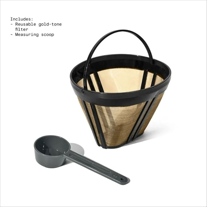 Beautiful 12-Cup Programmable Coffee Maker with Touch Activated Display, Auto Brew Timer, Reusable Filter, Large Glass Carafe (Porcini Taupe)