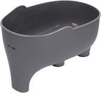 Vegetable Washing Basket with Elephant Drainage for Fruits, Pasta, Noodles - Kitchen (Gray)