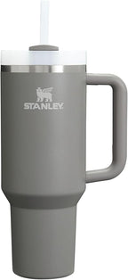 STANLEY Quencher H2.0 Tumbler with Handle and Straw 40 oz | Flowstate 3-Position Lid | Cup Holder Compatible for Travel | Insulated Stainless Steel Cup | BPA-Free | Stone
